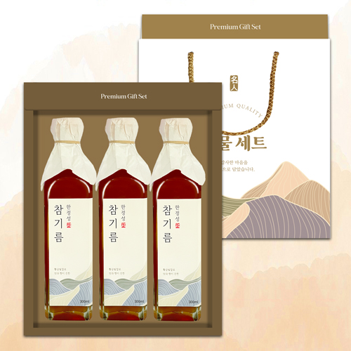 [설맞이][천연의향]참기름3P 세트 (300ml*3)