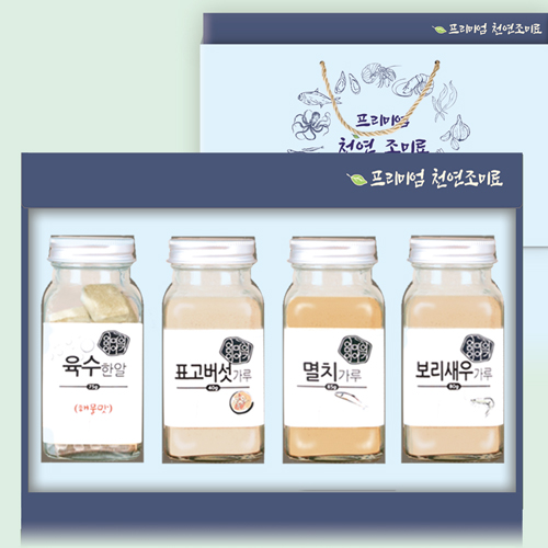 [명절]프리미엄천연조미료4P 4호(한알/표/멸/새)