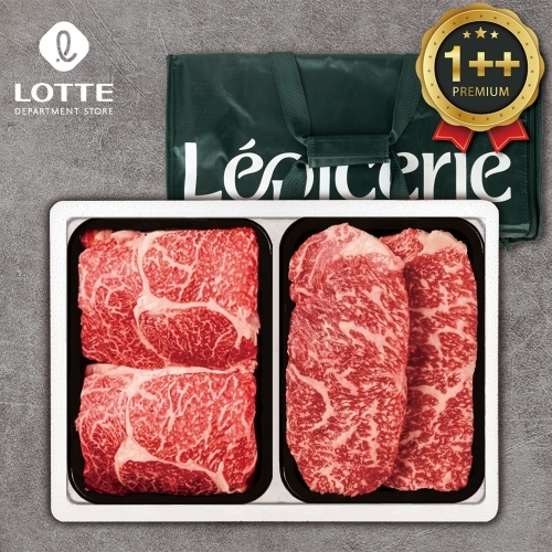 [롯데] 1++ 한우 2P 300g(등/채150)