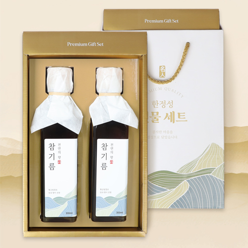 [천연의향]만능간장/참기름/볶음참깨 3P(300ml*2/130g)